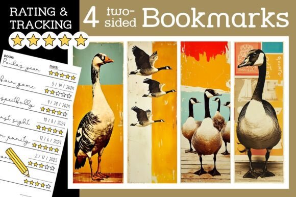 Canada Goose Bookmark Retro Bookmarks: A Versatile Tool for Book Lovers and Marketers