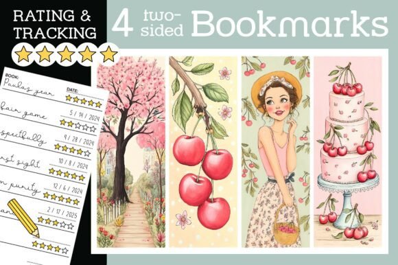 Cherry Bookmark Pink Cute Bookmarks PNG: A Versatile Tool for Book Lovers and Creators