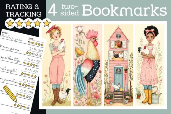 Chicken Farm Bookmark Rooster Bookmarks: A Unique Way to Enhance Your Reading Experience