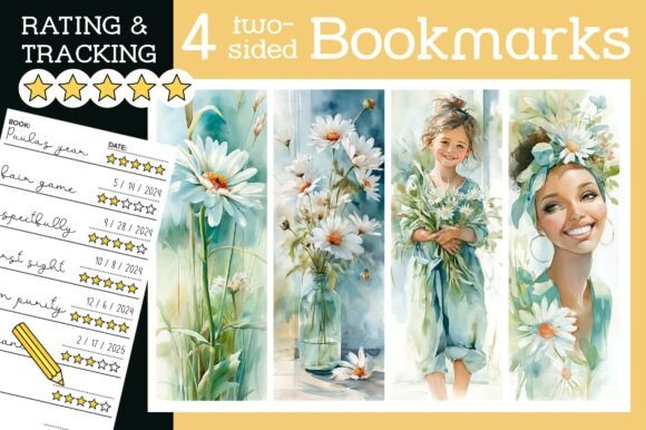 Cute Daisy Watercolor Bookmark Flowers: A Delightful Way to Enhance Your Reading Experience