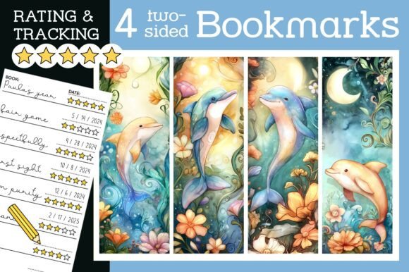 Cute Dolphin Bookmark Kids Bookmarks PNG: A Versatile Tool for Book Lovers and Gift Givers