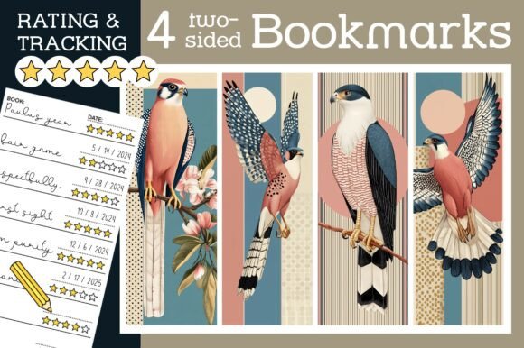 Falcon Bookmark Hawk Bookmarks Bird PNG: A Modern Twist on a Classic Reading Tool