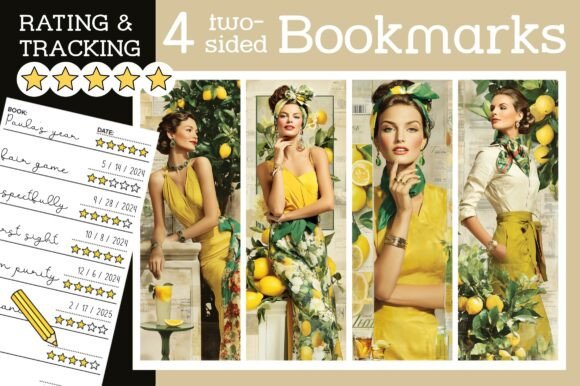 Lemon Bookmark Travel Italy Bookmarks: A Creative Way to Track and Rate Your Reading Journey