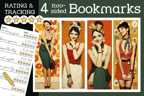 Pin Up Girls Bookmark Retro Bookmarks: A Unique Tool for Creatives, Entrepreneurs, and Book Lovers