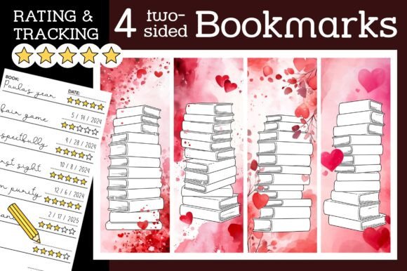 Romance Love Heart Bookmark Stars Rating: A Creative Way to Track and Rate Your Reading Journey