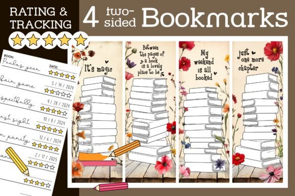 Stack of Books Bookmark Flower Rating: A Creative Way to Track and Rate Your Reading Journey