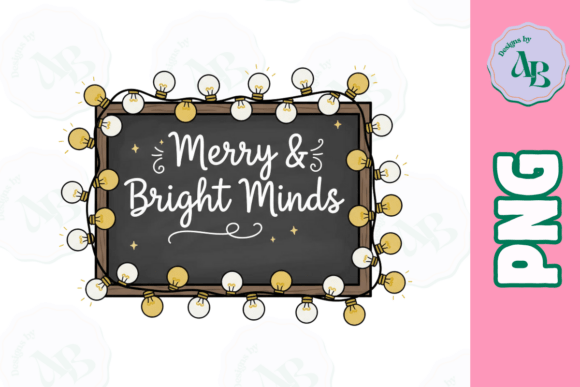 Teacher Christmas Merry Chalkboard PNG: A Versatile Design for Creative Projects