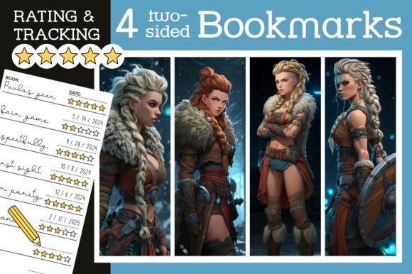 Viking Shield Maiden Bookmark Bookmarks: A Modern Twist on a Classic Reading Tool